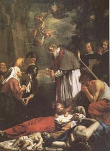 OOST, Jacob van, the Younger St Macaire of Ghent Tending the Plague-Stricken (mk05) Norge oil painting art